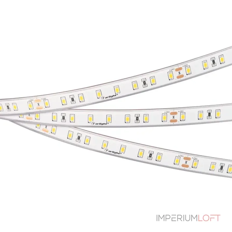 Светодиодная лента герметичная RTW-PS-A80-12mm 24V Warm3500 (4.8W/m, IP67, TWP100, 5m) Arlight 045162