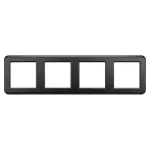 Рамка пластиковая FRM-VERSA-PL-4-BK Arlight 045188