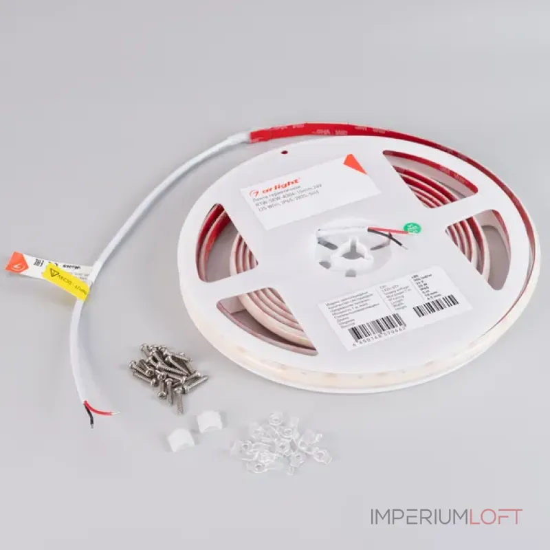 Светодиодная лента герметичная RTW-SEW-A304-10mm 24V White6000 (25W/m, IP65, 2835, 5m) Arlight 045215