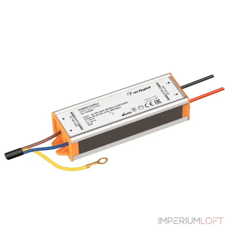 Блок питания ARPJ-SN-45700 (30W, 20-45V, 700mA, IP65) Arlight 045405 Блок питания ARPJ-SN-45700 (30W, 20-45V, 700mA, IP65) Arlight 045405