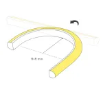 Светодиодная лента герметичная 18W/m IP67 5m wire x2 Arlight 45437 (цена за метр лот от 5 м)