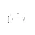 Рассеиватель PLINTUS-H54-2000 OPAL Arlight 045438