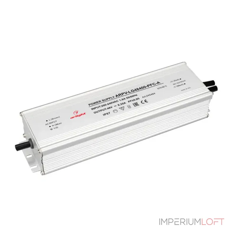 Блок питания ARPV-LG48400-PFC-A (48V, 8.3A, 400W, IP67) Arlight 045484 Блок питания ARPV-LG48400-PFC-A (48V, 8.3A, 400W, IP67) Arlight 045484