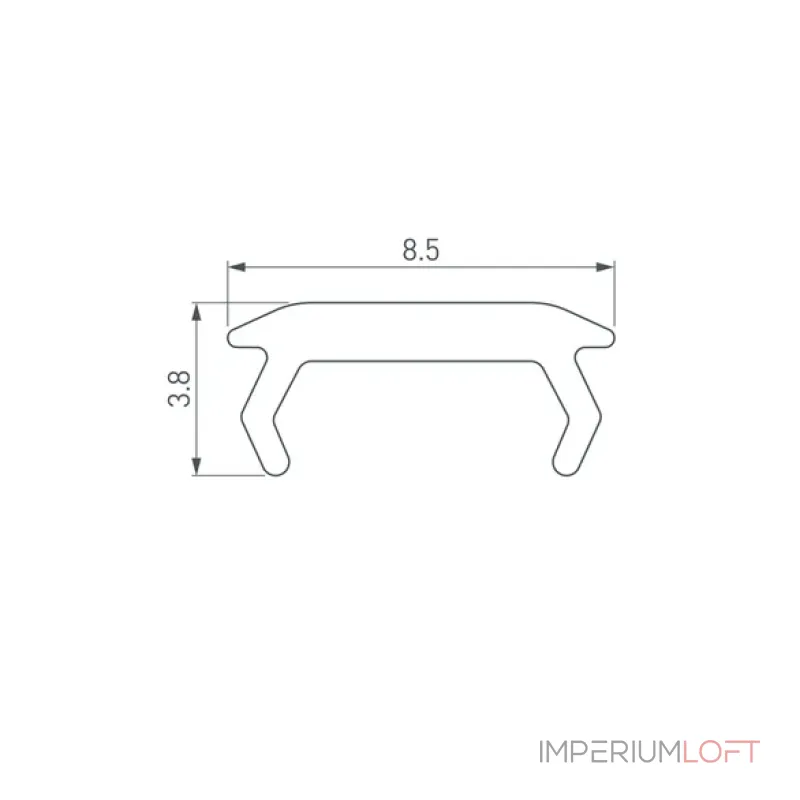 Рассеиватель матовый PIK-3000 OPAL Arlight 045494