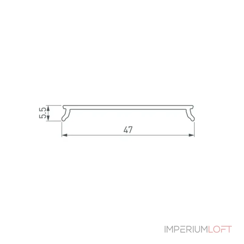 Рассеиватель LINE-5050-DUAL-2000 OPAL Arlight 045661