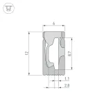 Гибкий профиль WPH-FLEX-0612-SIDE-S8-10m BLACK Arlight 045785