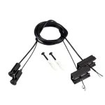 Подвес токопроводящий SL-LINE-25100 2x2m Set BLACK (провод 2x0.5) Arlight 045799