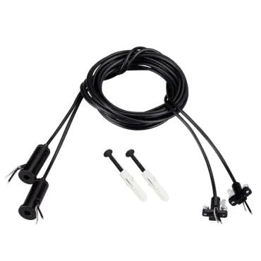 Arlight Подвес токопроводящий ARL-SL-LINE 2x2м Set BLACK провод 2x0.5 045800