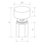 Диммер SR-NAVE-R24-BK (12-24V, 48-96W, M-FC, IP65) Arlight 046144