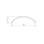 Рассеиватель SL-KANT-H30-3000 ROUND OPAL Arlight 046183