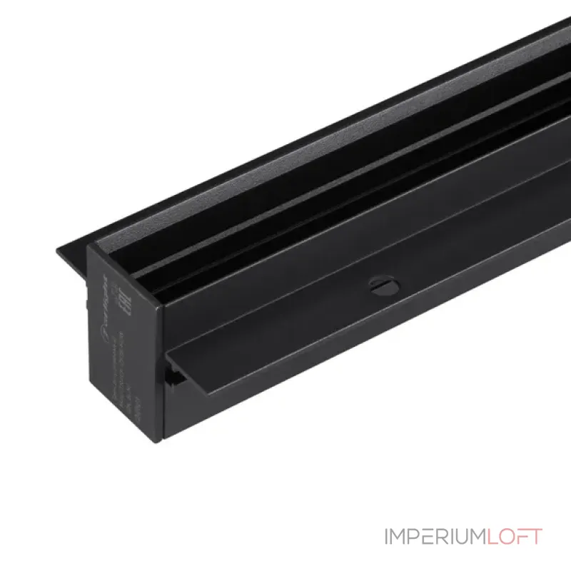 Встраиваемый магнитный трек с фланцем MAG-TRACK-2538-FDW-1000 (BK, 5LN, IP20) Arlight 046284
