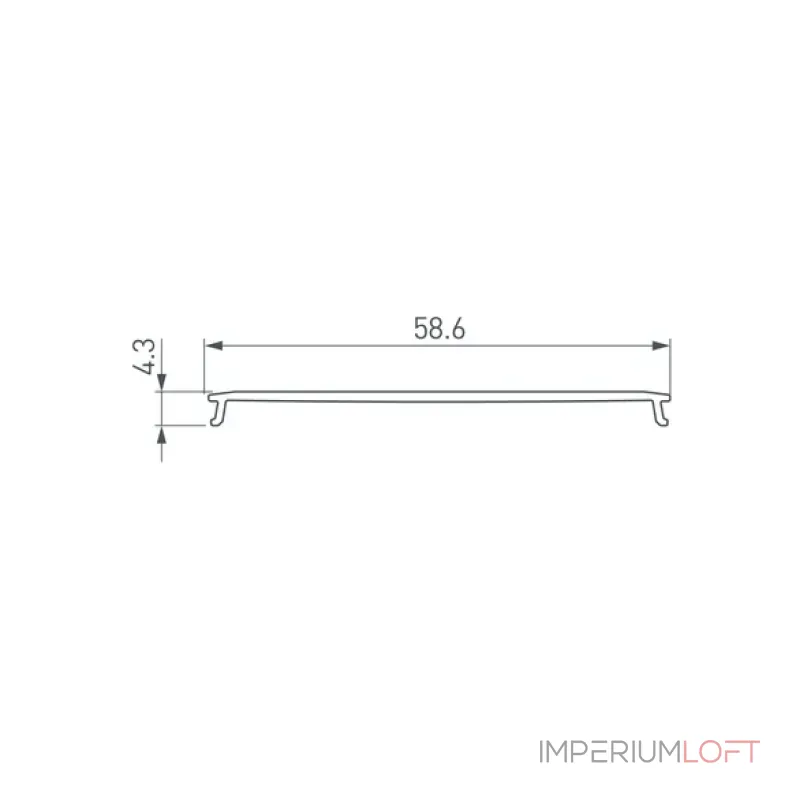 Рассеиватель LINE-6070-10m OPAL Arlight 046405