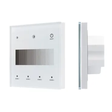 Сенсорная панель SMART-DALI-301-11-1G-4SC-DIM-IN White (BUS/24V, Touch, 2.4G) Arlight 46549