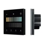 Сенсорная панель SMART-DALI-301-11-1G-4SC-DT8 Черная (230V, встраиваемая, 2.4G) Arlight 46562