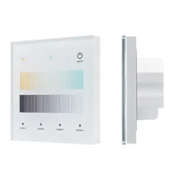 Сенсорная панель SMART-DALI-301-11-1G-4SC-DT8 Белая (230V, встраиваемая, 2.4G) Arlight 46563