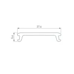 Рассеиватель STRETCH-25-CEIL-CENTER-5m OPAL-PVC 046726