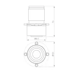 Насадка кадрирующая LGD-CROPLENS-R85 (WH) Arlight 046747