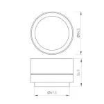 Насадка с изменяемым углом LGD-ZOOMLENS-R85 (BK, 17-50 deg) Arlight 046748