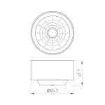 Рефлектор с посадочным кольцом LGD-REFLECTOR-RING-R85 (WH) Arlight 046769