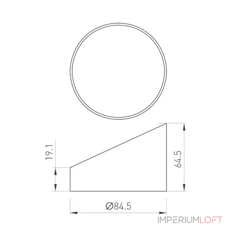 Бленда LGD-HOOD-R85 (WH) Arlight 046771