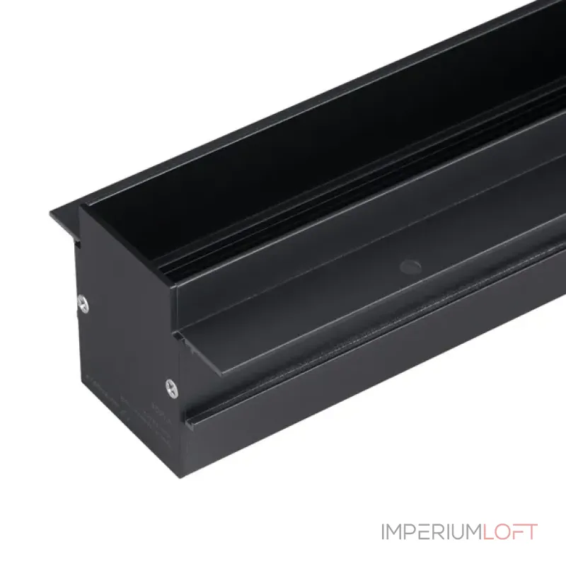 Встраиваемый магнитный трек с фланцем MAG-TRACK-4560-FDW-3000 (BK, 5LN, IP20) Arlight 046828