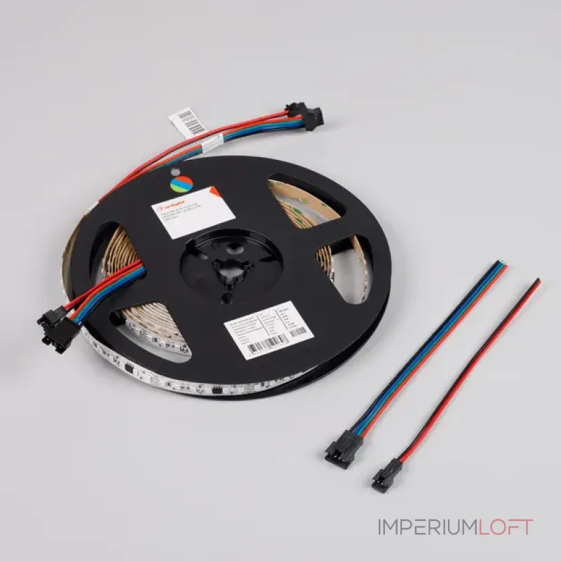 Светодиодная лента SPI-A120-10mm 24V RGB-PX6-BPT (23W/m, IP20, 2835, 5m, бегущий огонь) Arlight 046871
