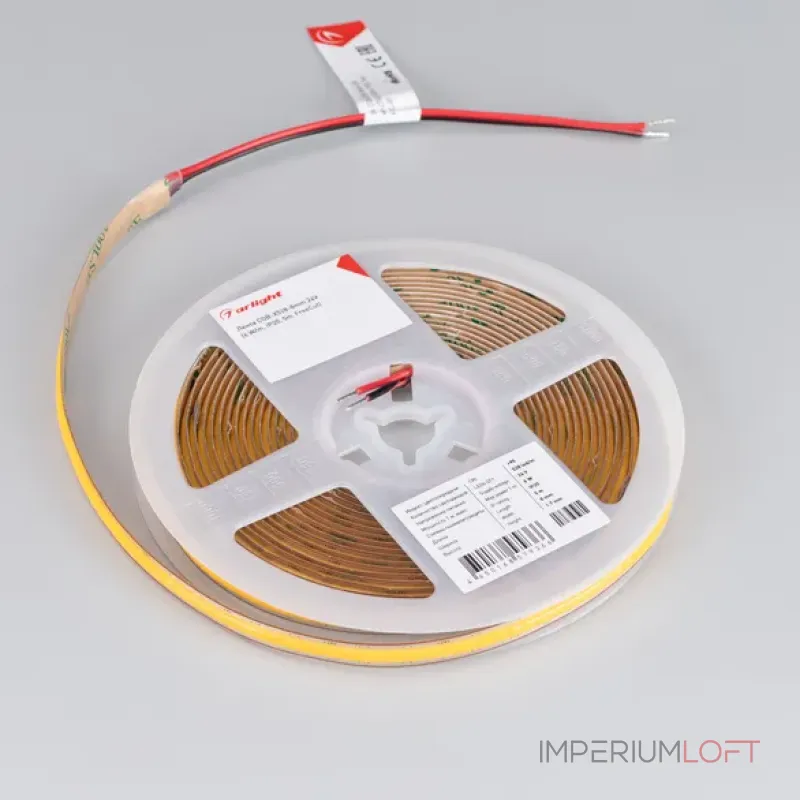 Светодиодная лента COB-X528-8mm 24V Day4000 (6W/m, IP20, 5m, FreeCut, Свободная резка) Arlight 046886