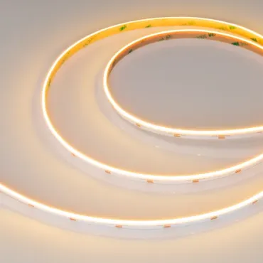 Светодиодная лента COB-S-X480-8mm 24V Warm2700 (6W/m, IP20, 5m, боковое свечение) Arlight 046904