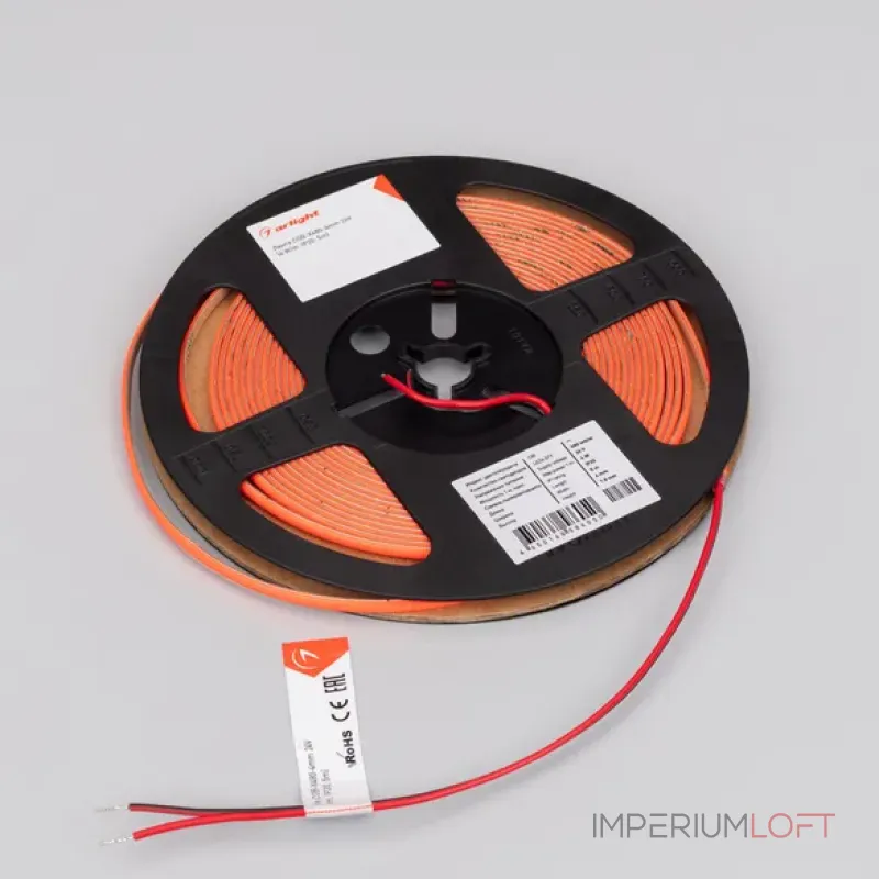 Светодиодная лента COB-X480-4mm 24V Red (4W/m, IP20, 5m) Arlight 046905