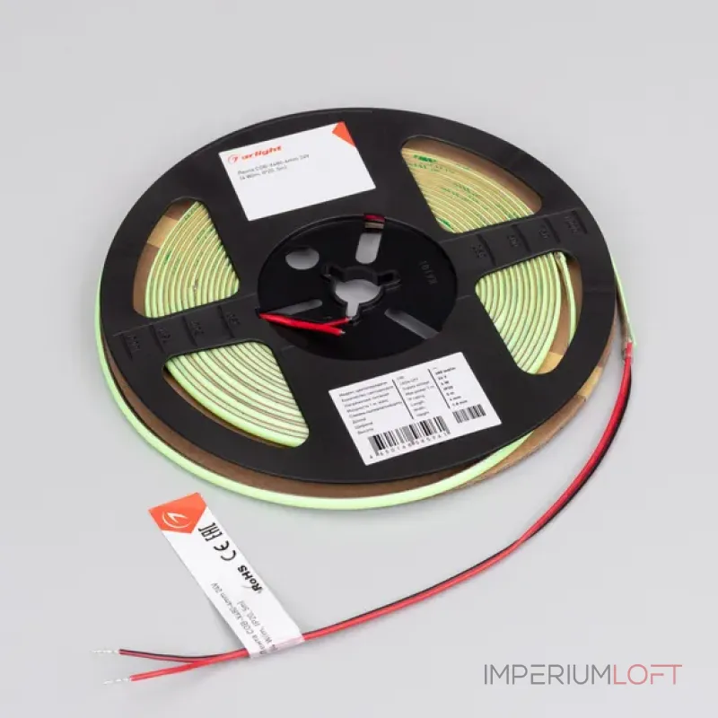 Светодиодная лента COB-X480-4mm 24V Emerald (4W/m, IP20, 5m) Arlight 046913
