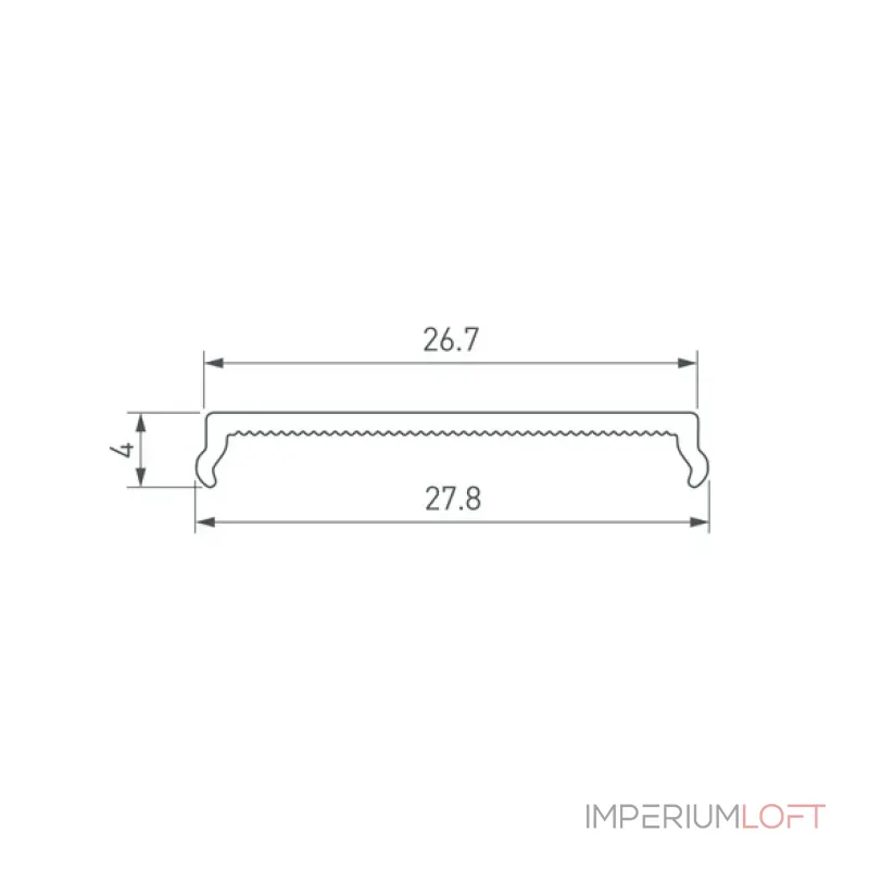 Рассеиватель LINE-3020-2000 OPAL Arlight 047016