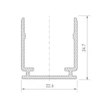 Профиль для светодиодной ленты MOONLIGHT-TOP-20x20-1000 Arlight 047180