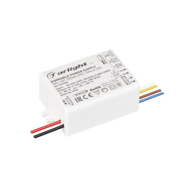 Блок питания ARJ-SP-33300-PFC-DALI2-PD (10W, 3-33V, 300mA, IP20) Arlight 047353