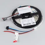 Светодиодная лента SPI-RZ-B60-8mm 12V RGB-PX1-BPT (9W/m, IP20, 5060, 5m) Arlight 047382