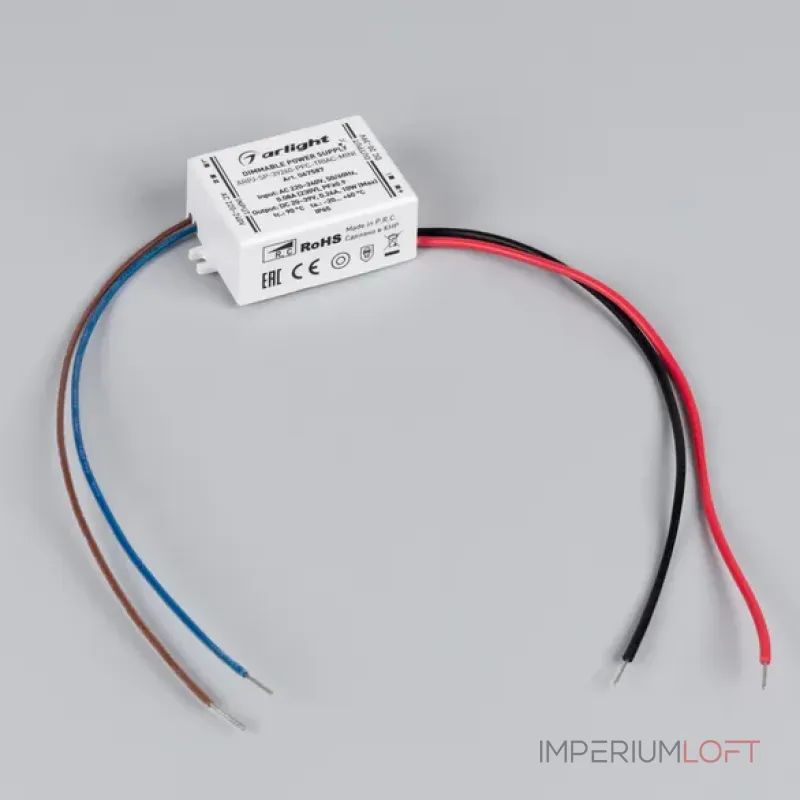 Блок питания ARPJ-SP-39260-PFC-TRIAC-MINI (10W, 20-39V, 260mA, IP65) Arlight 047587