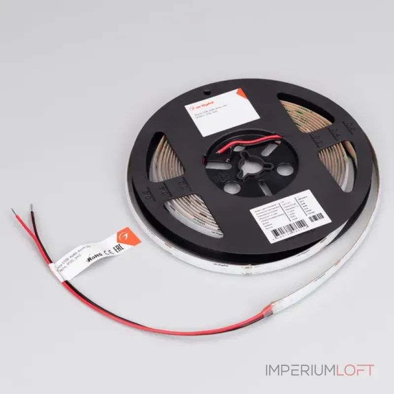 Светодиодная лента COB-X480-8mm 24V Green (8W/m, IP20, 5m) Arlight 047736