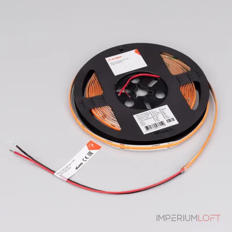 Светодиодная лента COB-X480-8mm 24V Orange (8W/m, IP20, 5m) Arlight 047738