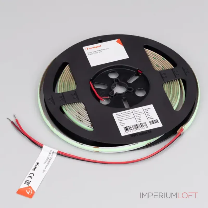 Светодиодная лента COB-X480-8mm 24V Emerald (8W/m, IP20, 5m) Arlight 047742