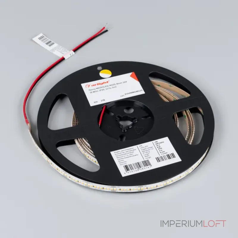 Светодиодная лента MICROLED-M320-8mm 24V Warm3000 (8W/m, IP20, 2216, 5m, 130 лм/Вт) Arlight 047865