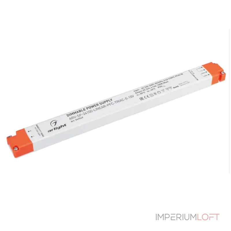 Блок питания ARV-SP-24100-LINEAR-PFC-TRIAC-0-10V (24V, 4.16A, 100W, IP20) Arlight 047949 Блок питания ARV-SP-24100-LINEAR-PFC-TRIAC-0-10V (24V, 4.16A, 100W, IP20) Arlight 047949