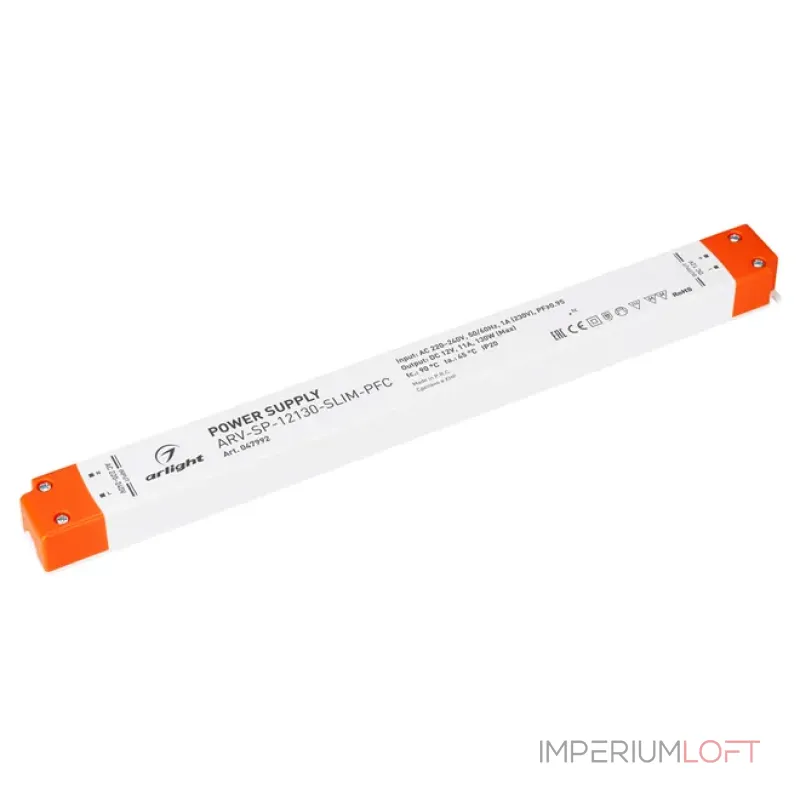 Блок питания ARV-SP-12130-SLIM-PFC (12V, 11A, 130W, IP20) Arlight 047992 Блок питания ARV-SP-12130-SLIM-PFC (12V, 11A, 130W, IP20) Arlight 047992