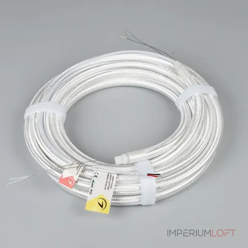 Светодиодная лента герметичная MOONLIGHT-COTTON-TOP-S-M560-D13xmm 24V Warm3000 (11W/m, IP65, 5m, wire x1, Вывод прямой) Arlight 048141