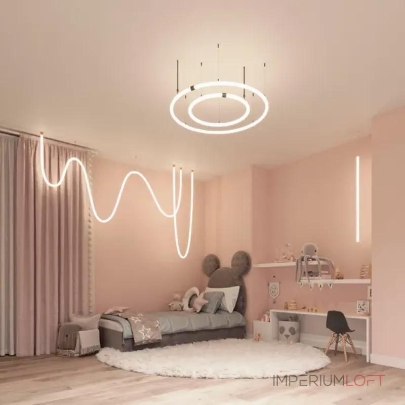 Подвес для герметичной ленты MOONLIGHT-HR-LIFT-SIDE-VR-D25 Black Arlight 048373