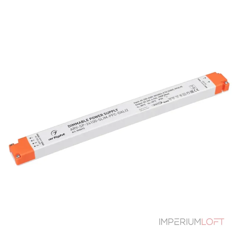 Блок питания ARV-SP-24100-SLIM-PFC-DALI2 (24V, 4.16A, 100W, IP20) Arlight 048672 Блок питания ARV-SP-24100-SLIM-PFC-DALI2 (24V, 4.16A, 100W, IP20) Arlight 048672
