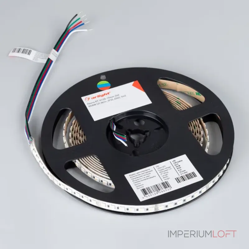 Светодиодная лента RT-H120-10mm 24V RGBW-Day-4-in-1 (25W/m, IP20, 4040, 5m) Arlight 048747 Светодиодная лента RT-H120-10mm 24V RGBW-Day-4-in-1 (25W/m, IP20, 4040, 5m) Arlight 048747