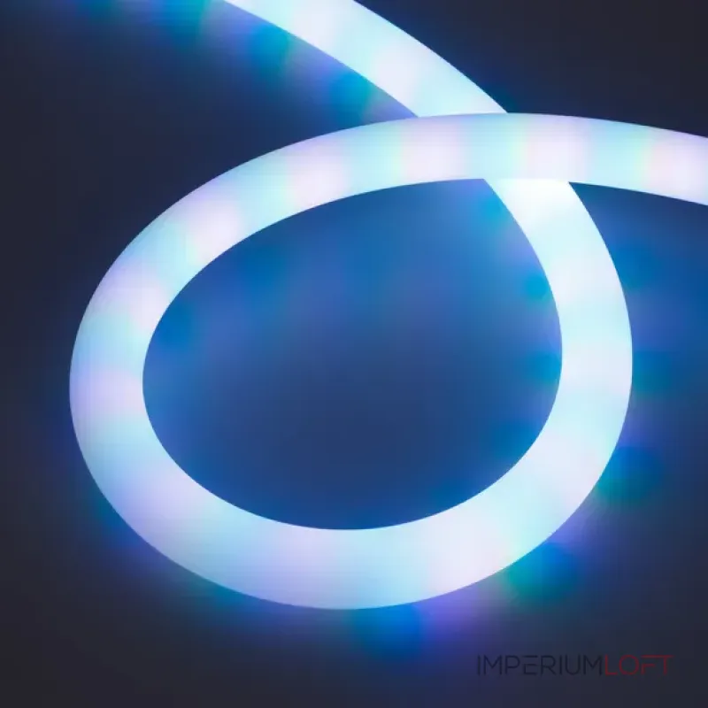 Светодиодная лента герметичная SPI-MOONLIGHT-TOP-G180-D40mm 12V RGB 360deg (21.6W/m, IP65, 5m, wire x1, Вывод прямой) Arlight 048828