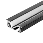 Профиль для светодиодной ленты SL-BEVEL-W21-F-2000 ANOD BLACK Arlight 048997