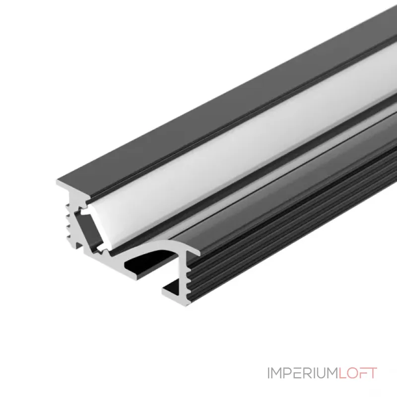 Профиль для светодиодной ленты SL-BEVEL-W21-F-2000 ANOD BLACK Arlight 048997 Профиль для светодиодной ленты SL-BEVEL-W21-F-2000 ANOD BLACK Arlight 048997