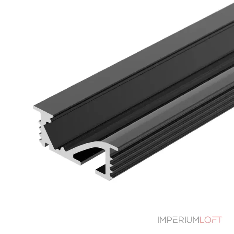 Профиль для светодиодной ленты SL-BEVEL-W21-F-2000 ANOD BLACK Arlight 048997 Профиль для светодиодной ленты SL-BEVEL-W21-F-2000 ANOD BLACK Arlight 048997