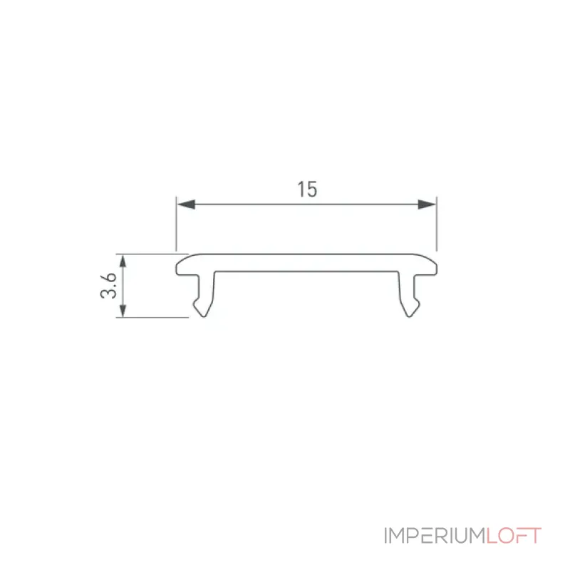 Рассеиватель SL-W14-2000 OPAL Arlight 049022